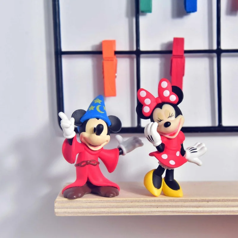 Disney Action & Toy Figurki Myszka Miki Minnie Retro Klasyczna Lalka Prezenty Śliczna Kreskówka Zabawka Figurki Anime Zbieraj Ozdoby Zabawki