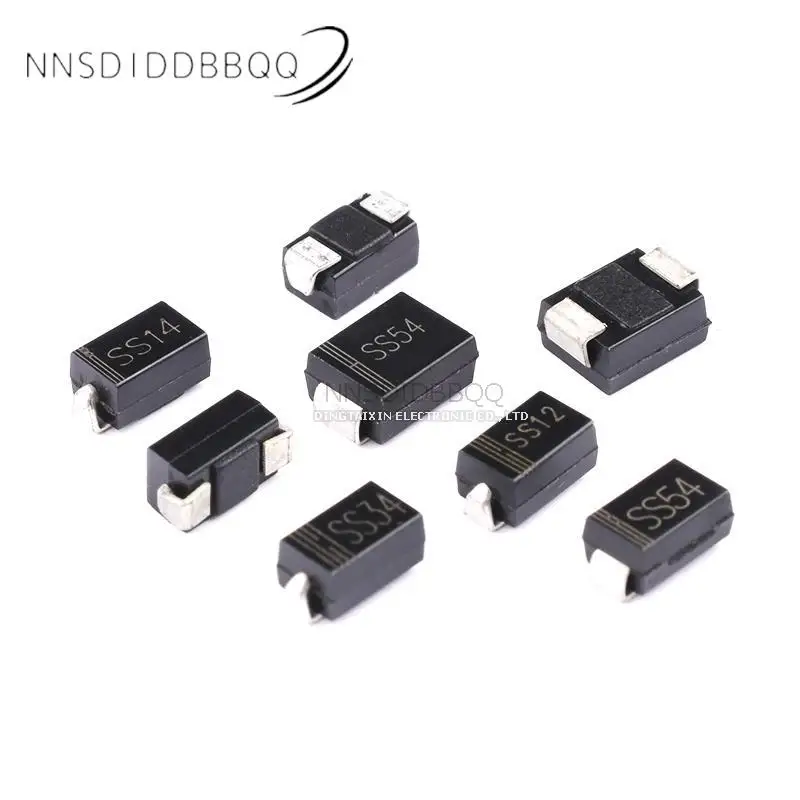 SS12/14/34/54 Surface Mount 1N5817 5819 5822 5824SMB SMD Schottky Rectifier diode Transistor SMA Electronics Components