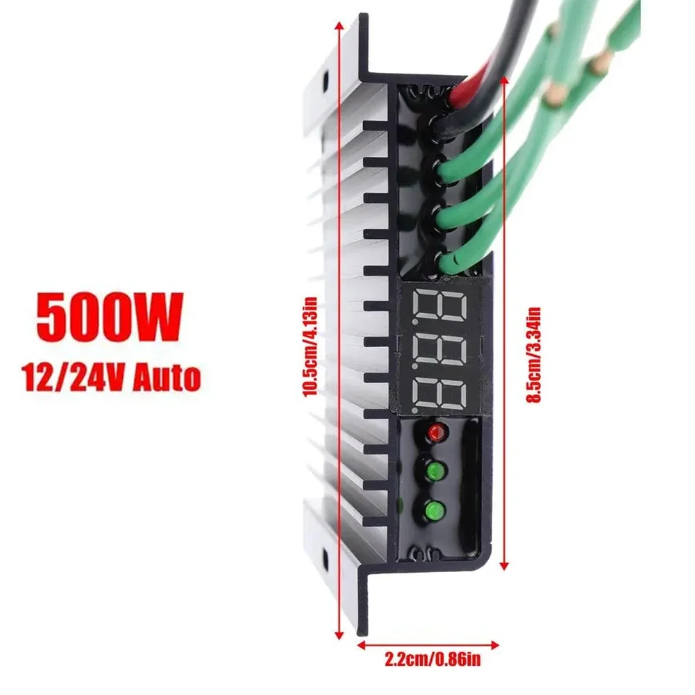 500 800W MPPT Wind Turbine Controller With Overcharge Protection IP67 Waterproof DC12V 24V Three-wire System Charge Controllers