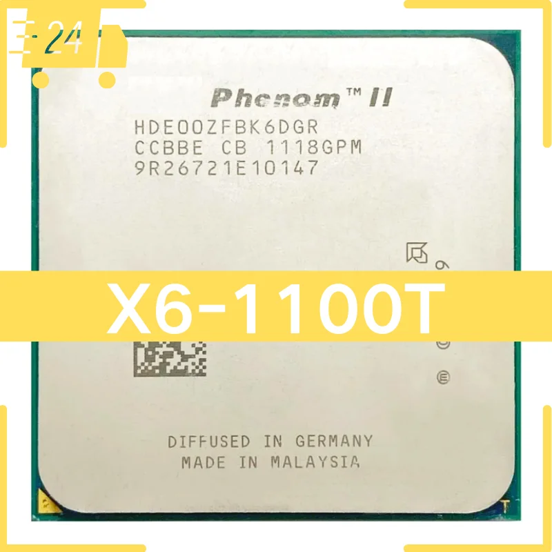 

Phenom II X6 1100T 1100 3.3 GHz Six Core CPU Processor Socket AM3