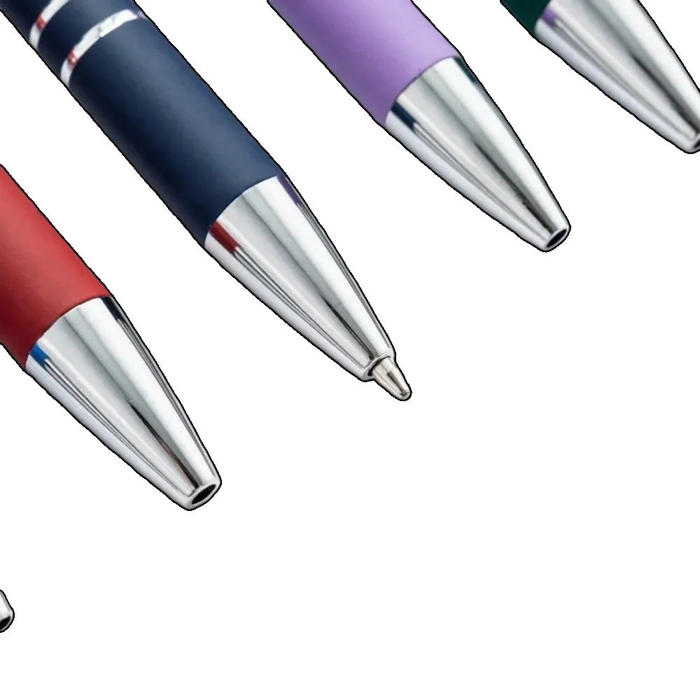 3/5 قطعة متعدد الألوان عالية الجودة الصحافة القلم لطيف أقلام حبر جاف معدنية بالسعة اللمس القرطاسية مدرسة مكتب التموين