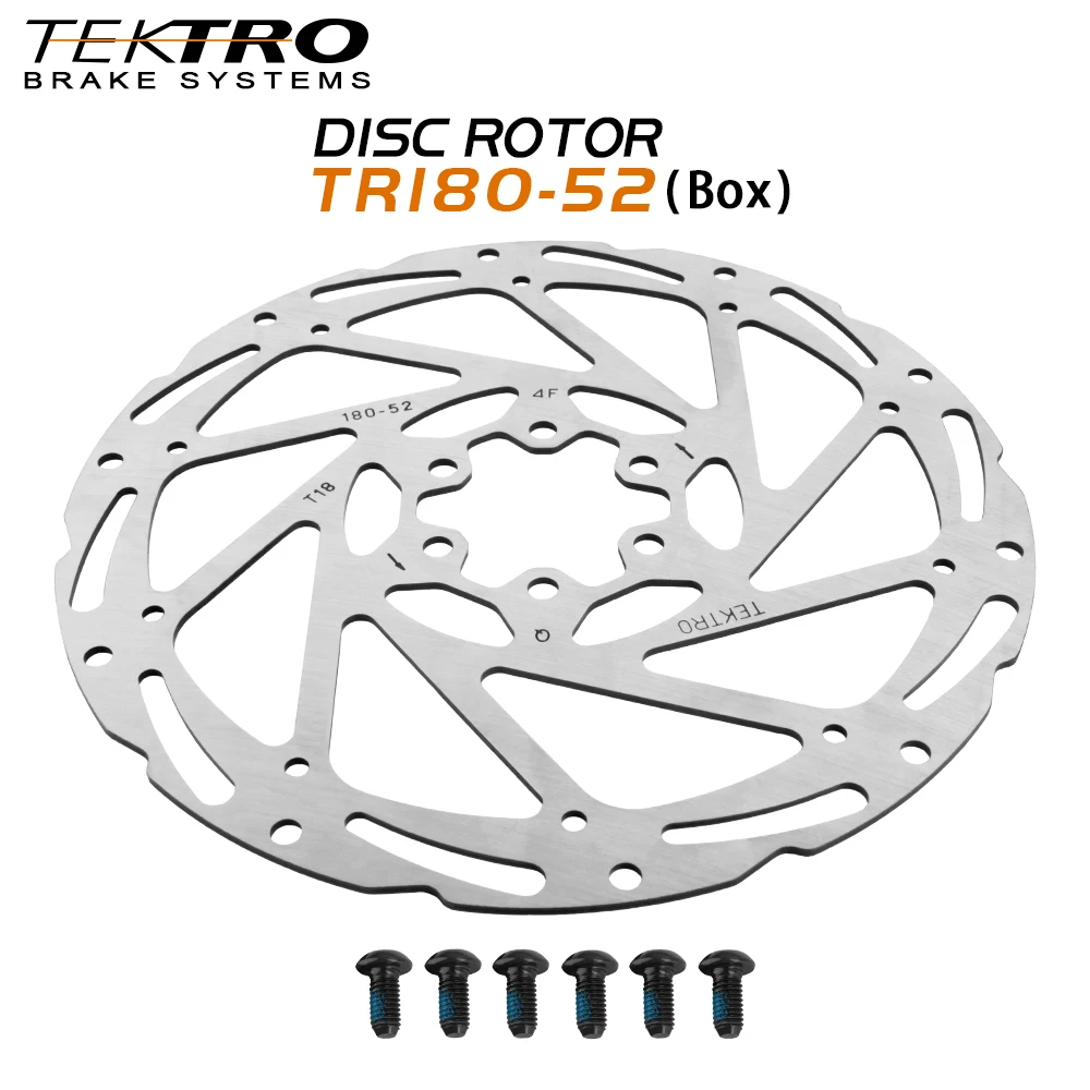 Tektro MTB Disc Brake 160 180 203mm Bicycle Rotors with 6 Bolts Hydraulic Disc Brake Record Mountain Bike Rotors Cycling Parts