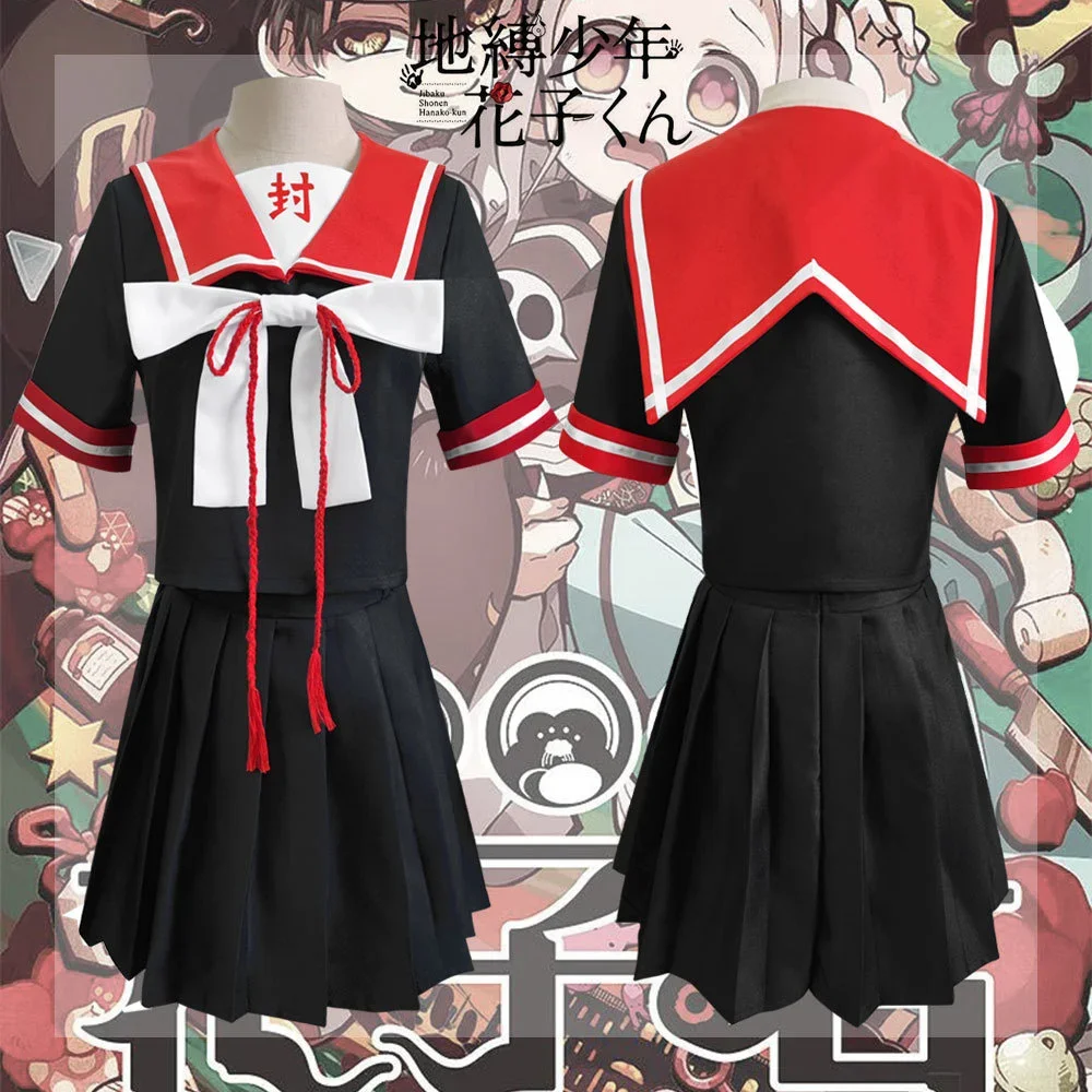 

Anime Toilet Bound Hanako Kun Cosplay Costume Women Girls Yugi Amane Cosplay JK Uniform Halloween Carnival Party Sailor Suit