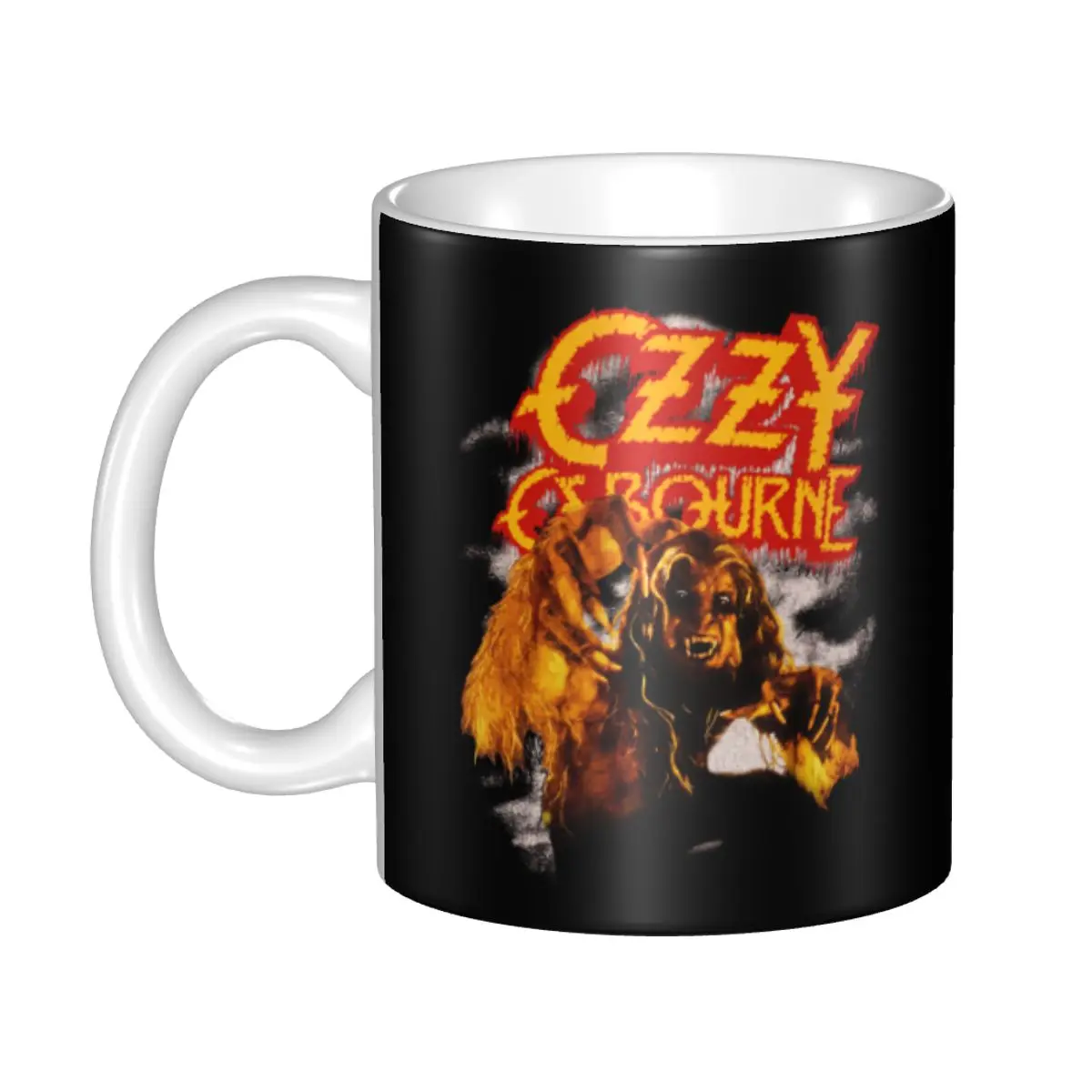 

DIY Ozzy Osbourne Prince Of Darkness Ceramic Mug Customized Heavy Metal Singer Coffee Cup Creative Gift