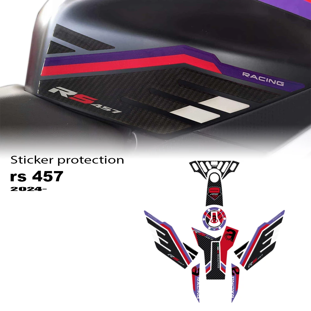 

For Aprilia RS 457 2024 RS457 Accessories 3D Stickers 3D Adhesive Tank Pad Motorcycle Protection