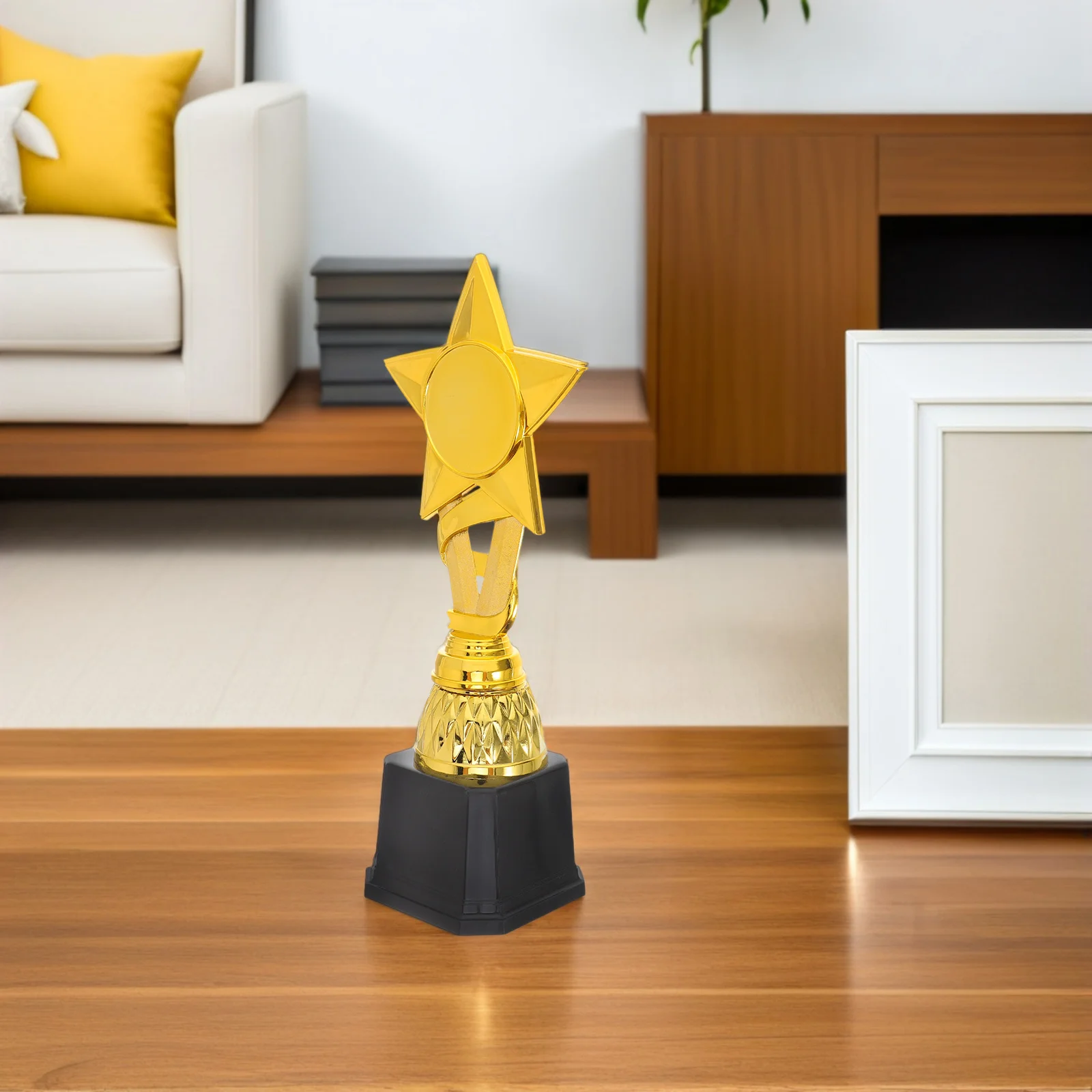 

25 Cm Ribbon Star Trophy Golden Award Cup Kids Gifts Party Supplies Trophies Child