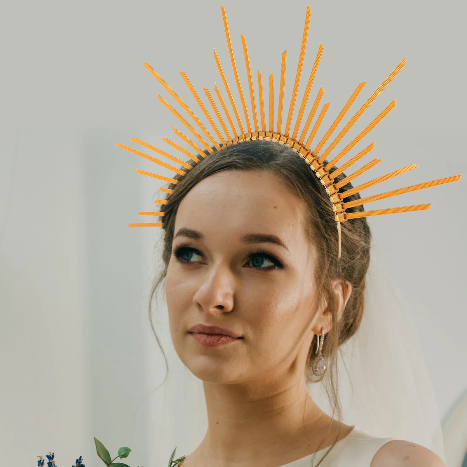 

Mary Headband Durable Lightweight Design Comfortable for Parties Engagements DIY Hair Hoop Accessory