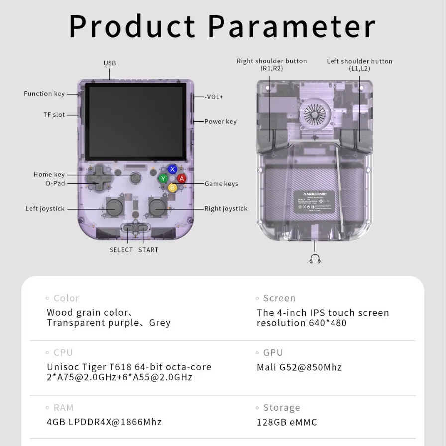 Imagem -05 - Explosivo Handheld Game Console Android Versão Vertical Tela Grande 3ds Joystick Streaming tv Rg405v