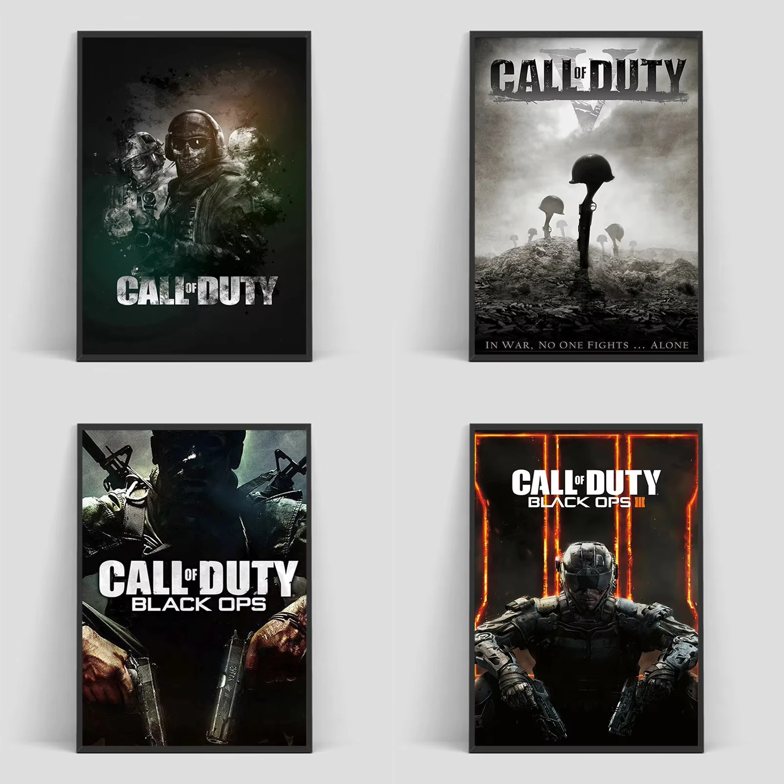 C-call of d-duty Game Poster decoración para el hogar, pinturas decorativas, pintura artística sobre lienzo, decoración de habitación, decoración de pared impresa