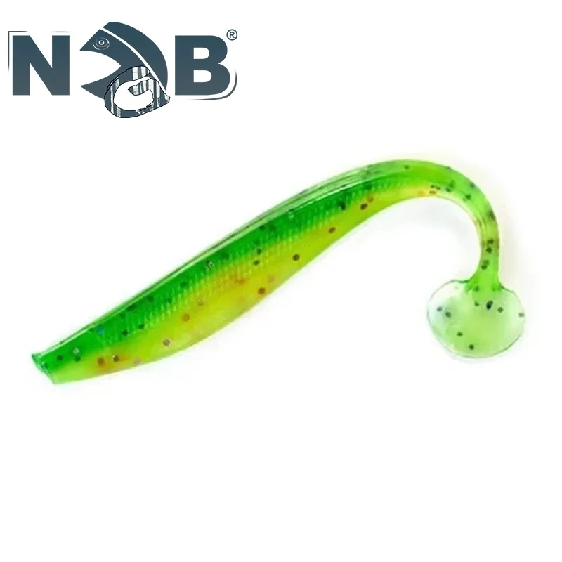 NGB 9/12/16 センチメートルシリコーン餌匂いワームソフト釣りルアー T テール 4-5 個人工餌釣りバス Wobblers