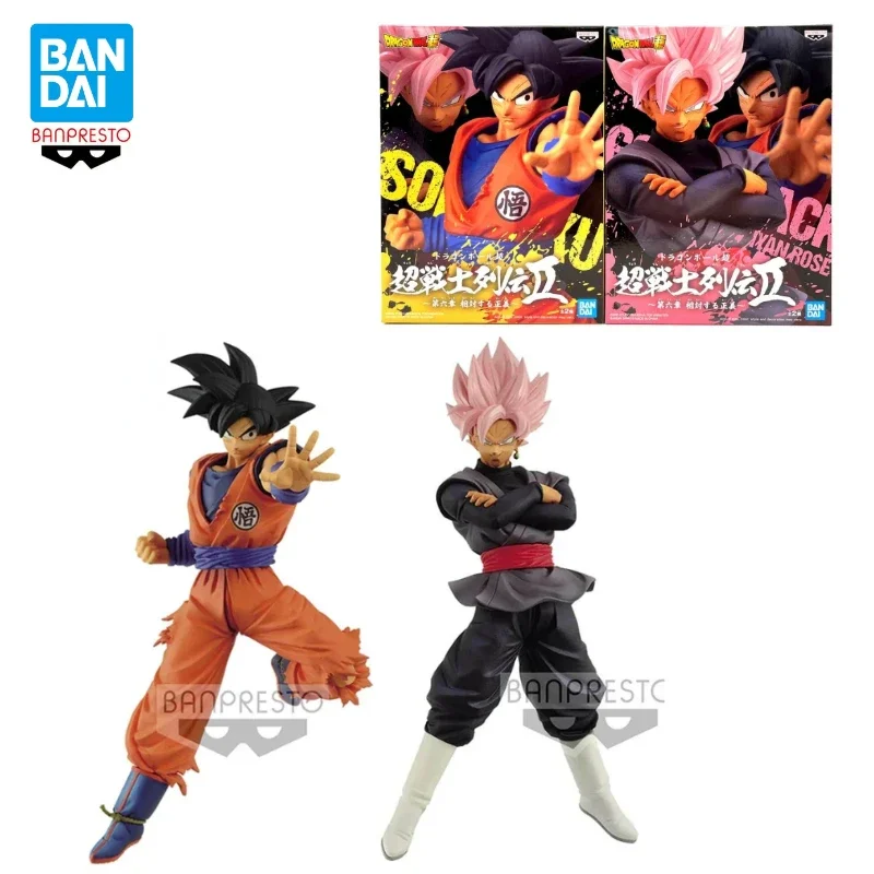 En Stock genuino Bandai Banpresto Anime Dragon Ball Super Son Goku Zamasu PVC Anime figura modelo juguete colección adornos regalos