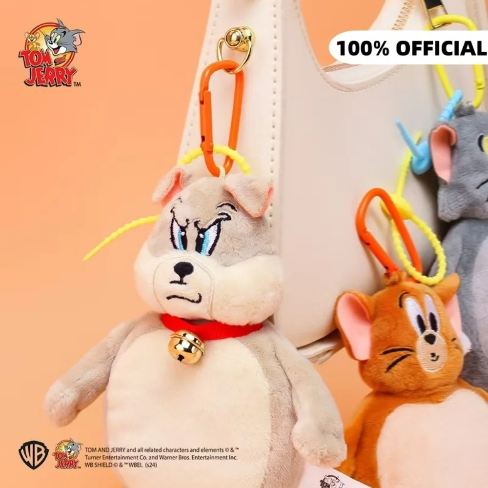 本物のアニメトムとジェリーぬいぐるみキーホルダーかわいいスパイク漫画学生バックパック装飾ぬいぐるみ女の子の誕生日プレゼント