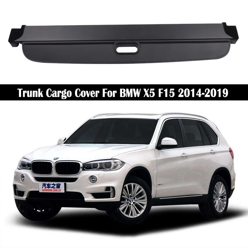 Trunk Cargo Cover For BMW X5 F15 2014-2019 Security Shield Rear Luggage Curtain Retractable Partition Privacy Car Accessories