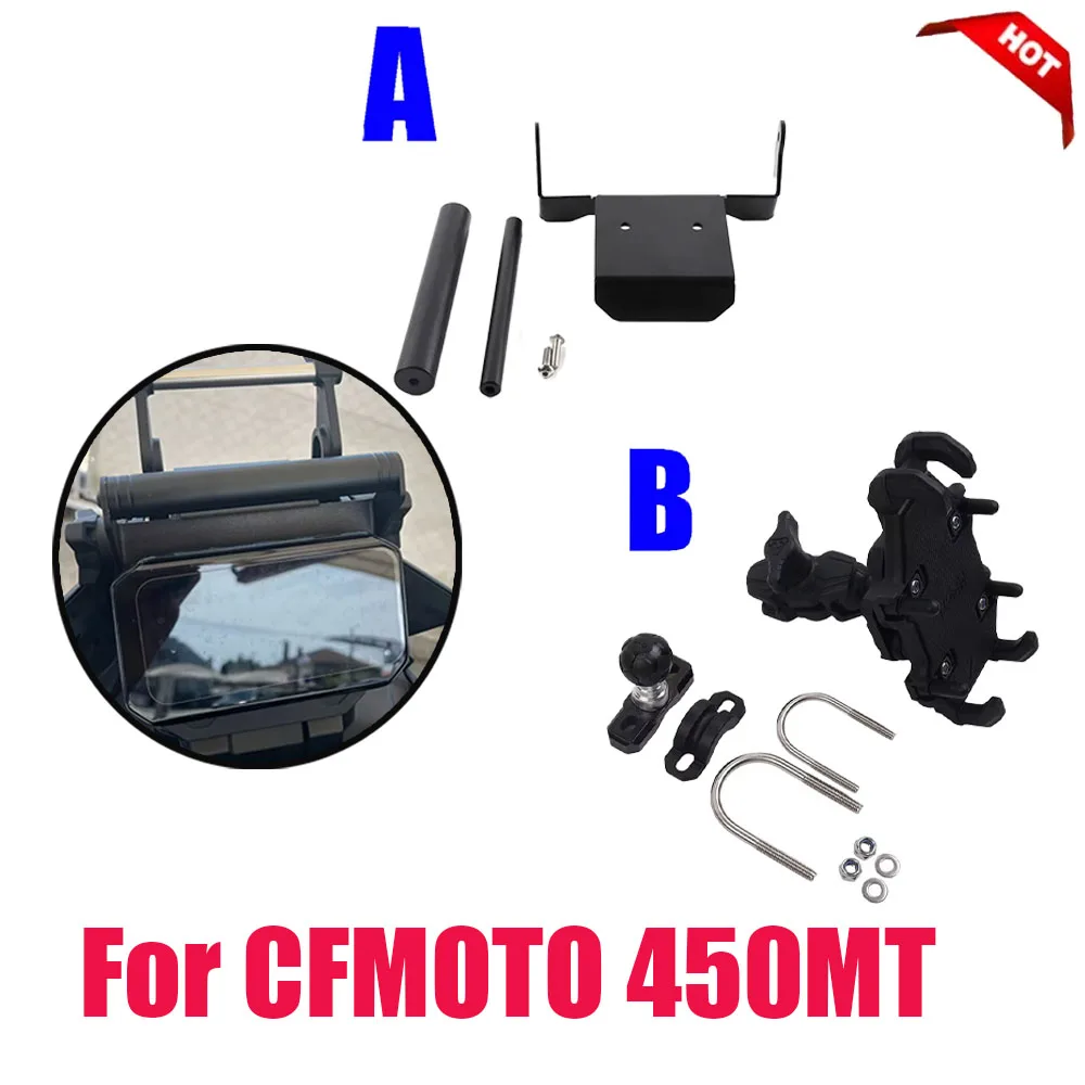 

For CFMOTO 450MT MT450 CF MOTO 450 MT 2025 New Motorcycle Accessories Smart Phone Holder Stand Support GPS Navigation Bracket