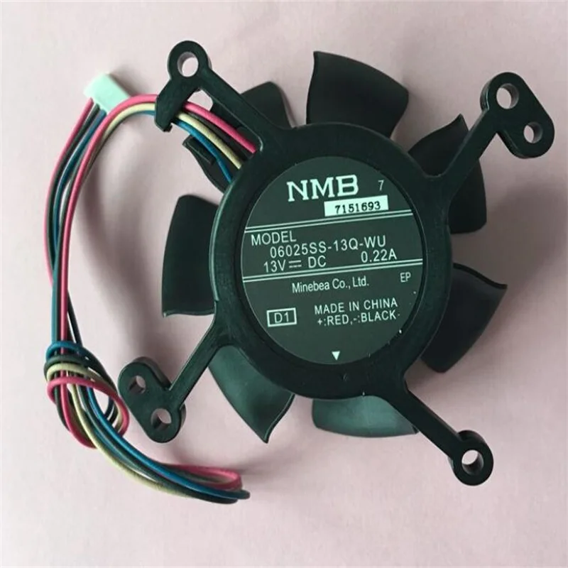 

CB-955W/955WH/965/965H projector fan 06025SS-13Q-WU 13V 0.22A four-wire