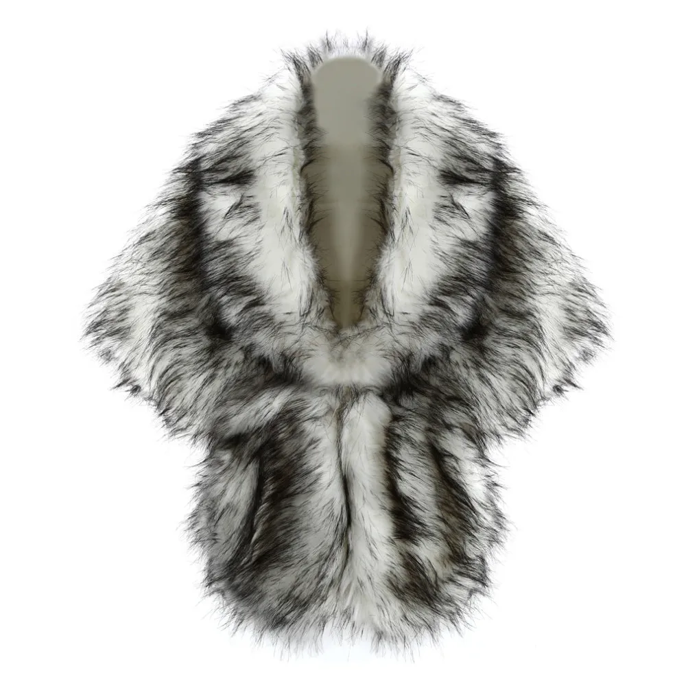 Streetwear Women's Artificial Fur Shawl Temperament Keep Warm Cape And Shawl Artificial Fur Coat Elegant Female Clothing Winter