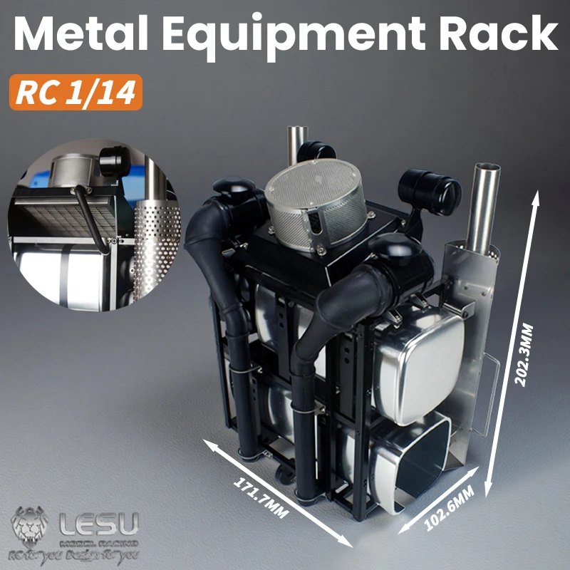 

LESU Metal Equipment Rack G-6038 for 1/14 Tamiya Lesu RC Tractor Truck Heavy Trailer MNA TGX TGS Car Model DIY Parts Upgrade Toy