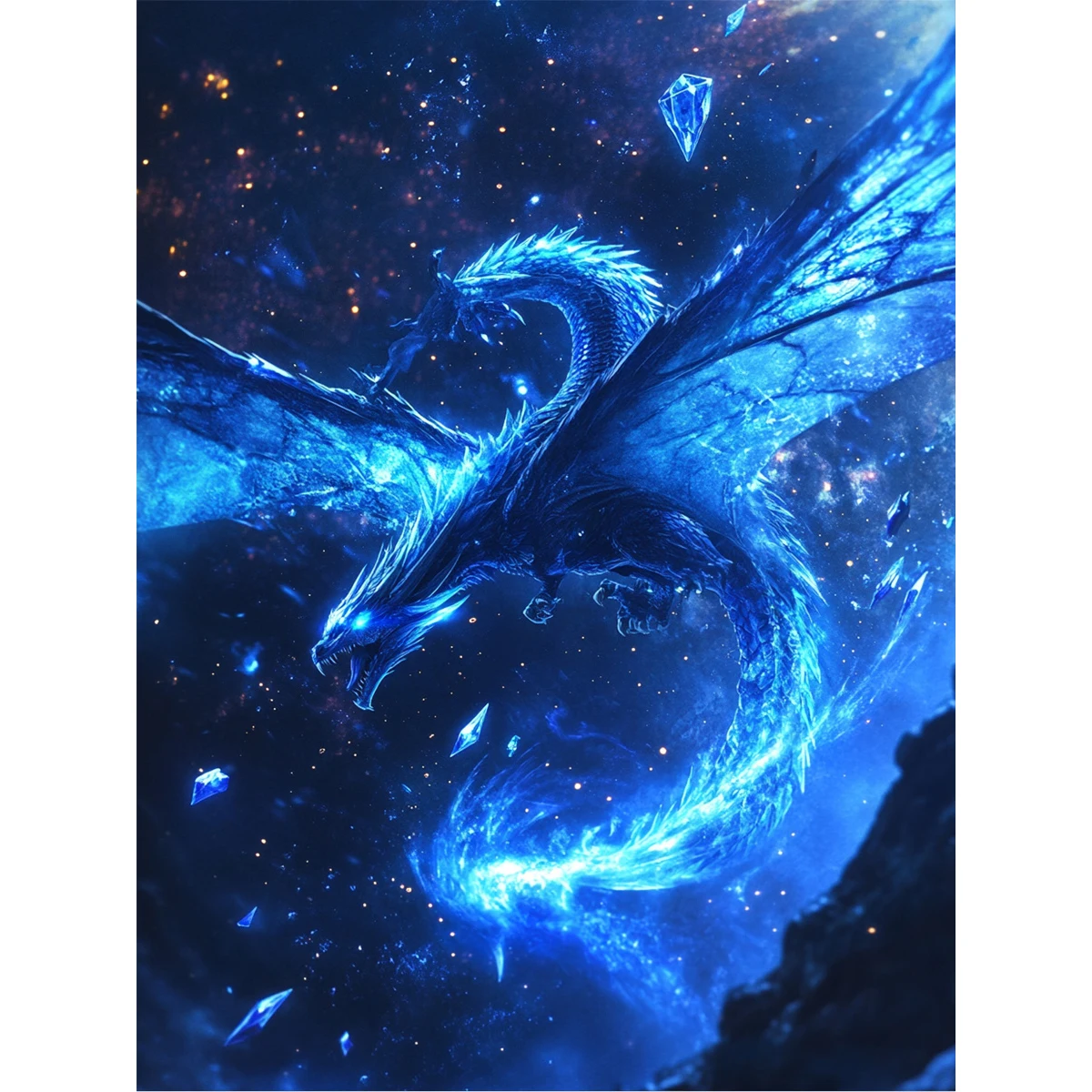5D DIY Diamond Art Full Mosaic Craft Kit Eye-Catching Visual Effect Wall Picture for Home Interior And Space Decoration Unique Handmade Gift