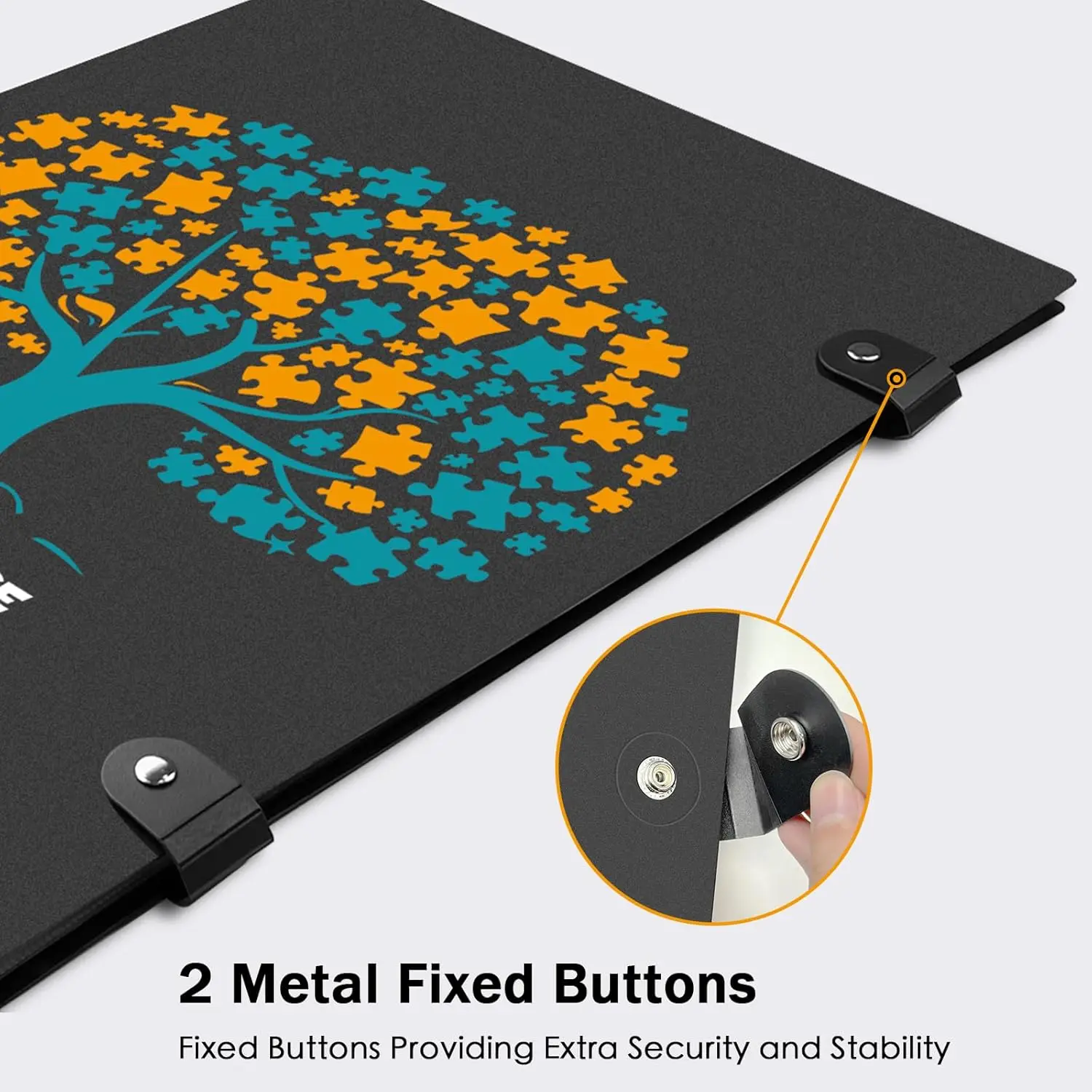 Dossier de rangement de puzzle pour 1000 pièces avec 24 feuilles/48 puzzles, album de puzzle portable de grande capacité pour stocker des puzzles finis