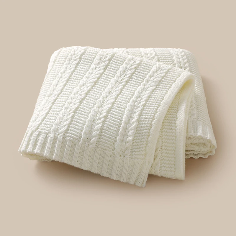 

Вязаное детское одеяло для новорожденных мальчиков и девочек, постельное белье, модное однотонное одеяло 90*70 см, пеленка для малышей, супер мягкая плед