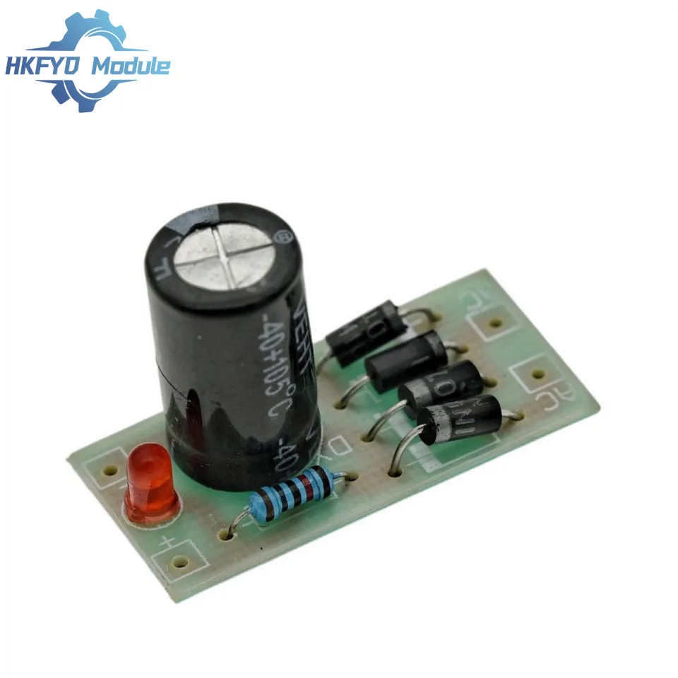 AC to DC power conversion module 1N4007 full bridge rectifier filter 12V 1A AC DC converter