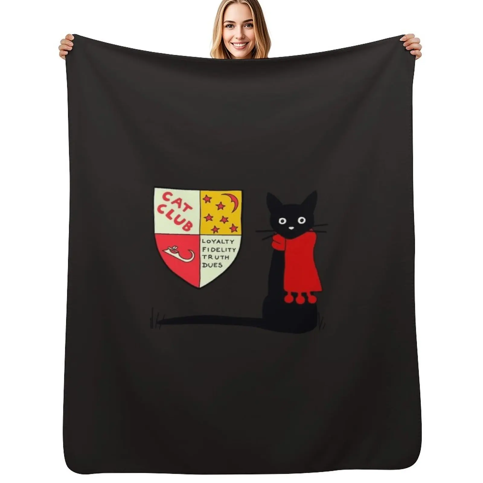 Jenny And The Cat Club Sticker Throw Blanket Sleeping Bag bed plaid Bed Fashionable Furrys Flannel christmas decoration Blankets