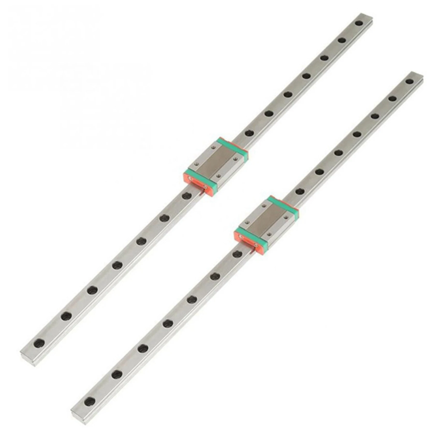 KYCOR-2Pcs 9Mm Linear Guide Miniature Rail MGN9 400Mm Linear Rail And 2 Pcs MGN9H Miniature Rail Slider
