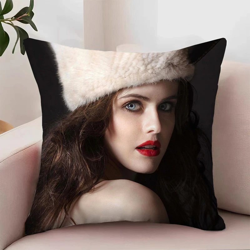 

Decorative Pillowcase 40x40 A-Alexandra Daddario Fan Gifts Cushion Covers for Decorative Cushions Aesthetic Room Decoration Home