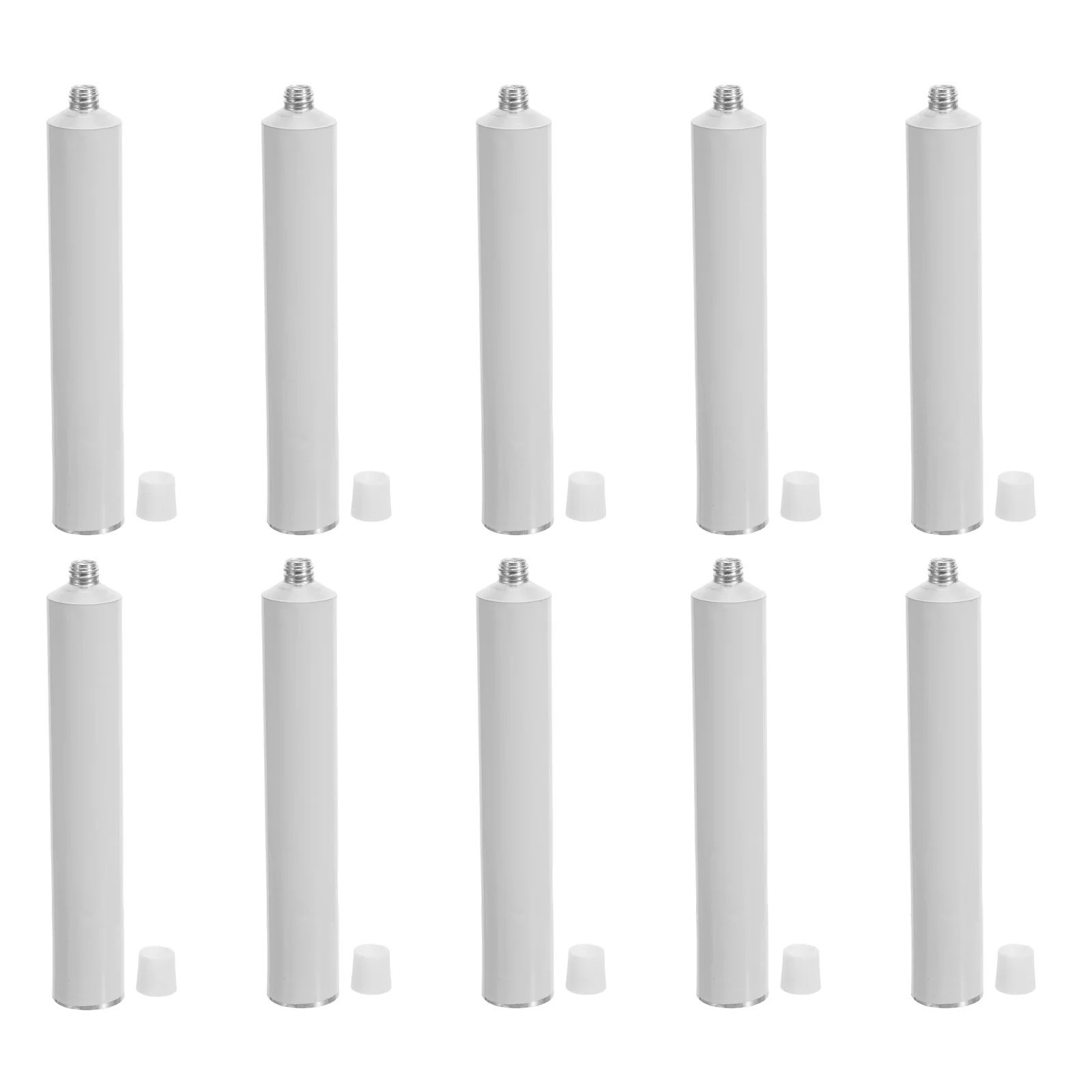 10 tubi di vernice vuoti ricaricabili in alluminio, contenitori per olio, acrilico, acquerello, gouache, per artisti professionisti