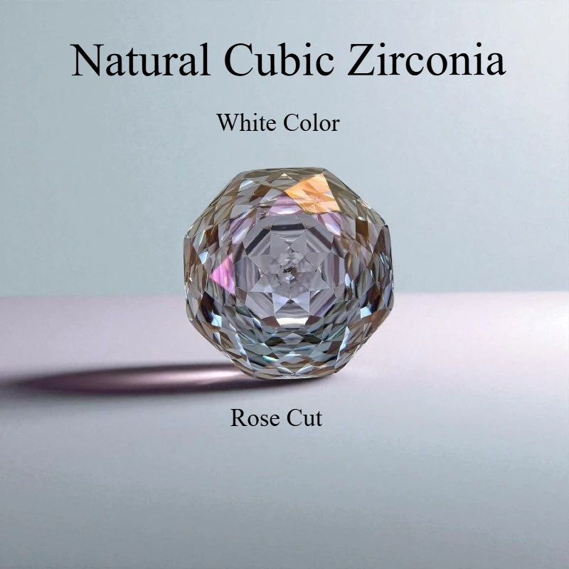 

Natural Special Rose Cut Octagon Cubic Zirconia Stones Various Size White Loose Gemstone For Jewelry Making