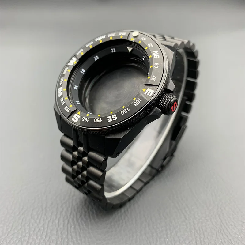 SKX007 SRPD Samurai SRPE Watch Bracelet Stainless Steel 22mm Watch Strap Deployment Folding Buckle Solid Arc Ends Watch Band