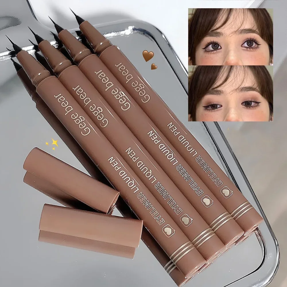 Gege Bear Liquid Eyeliner Pen Waterproof, Smudge-proof, Fast and Precise Makeup, Quick and Smooth Drying