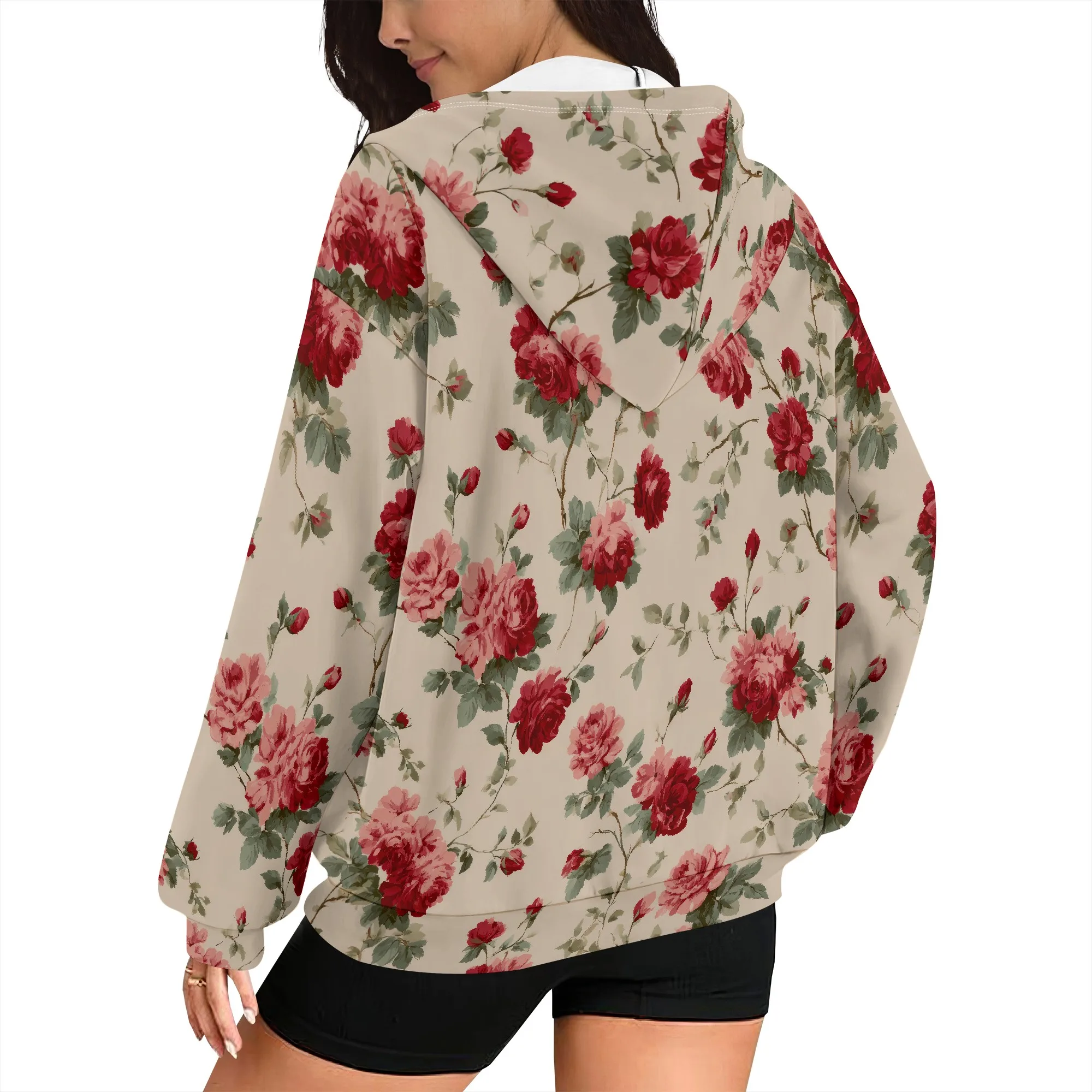 Felpa con cappuccio con zip per donna Felpe alla moda con tasche Giacca oversize con coulisse Felpe con cappuccio Y2k Abiti invernali