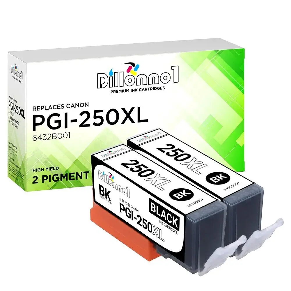 2pk dla Canon PGI-250XL czarny tusz dla PIXMA MG5420 MG5422 MG5520 MG5522 MG5620