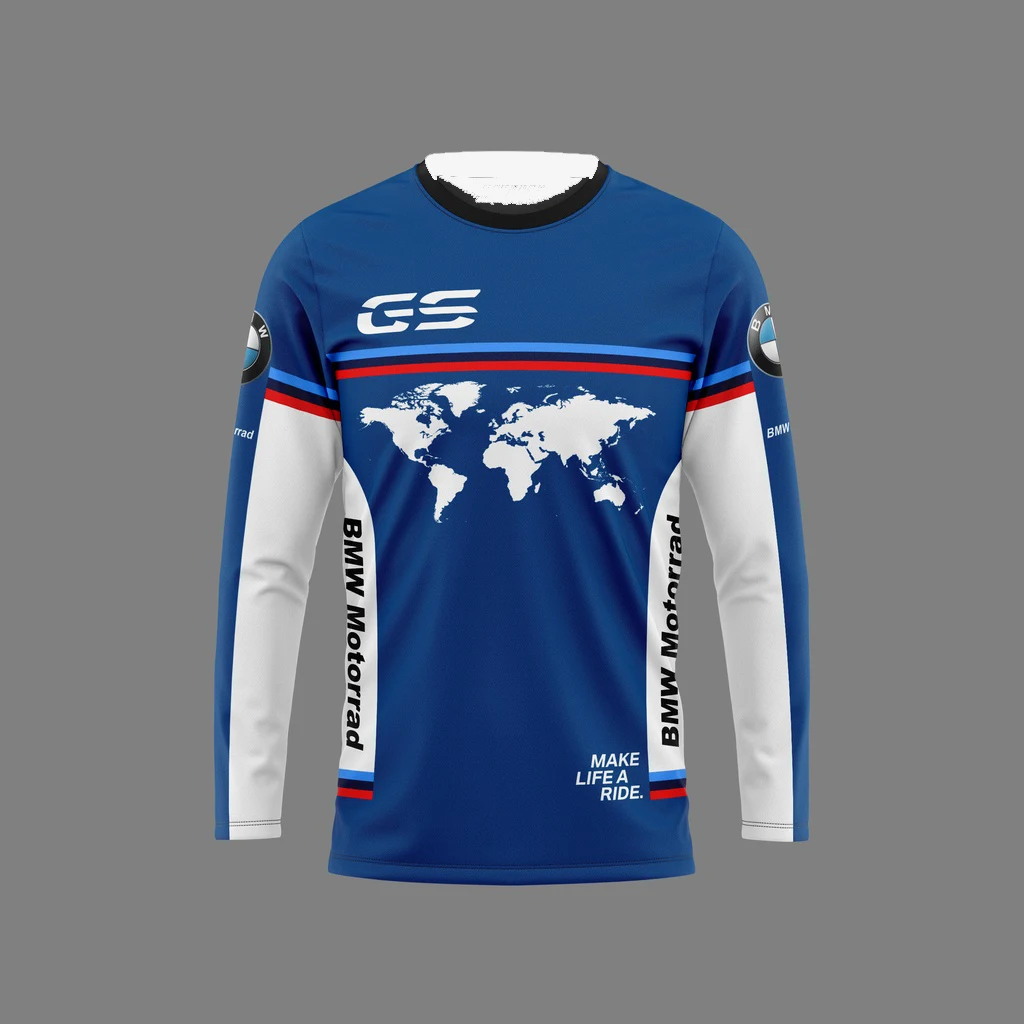

Make A Life Ride One World One GS For Bmw Motorcycle Off-Road Jersey Men Women Long Sleeve Jersey Breathable Quick-Drying Tops