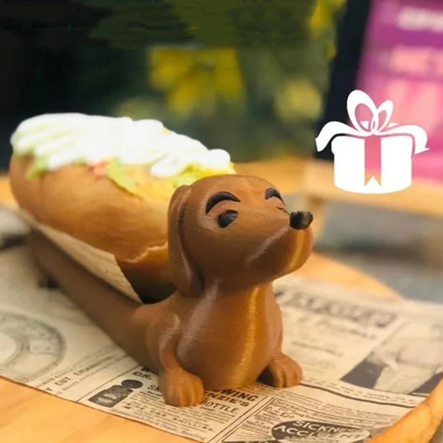 مضحك هوت دوجز السوشي تخدم صينية لطيف الألماني الساندويشات طبق عشاء الألماني طبق عشاء ديكور المنزل سطح المكتب هدايا جميلة #5