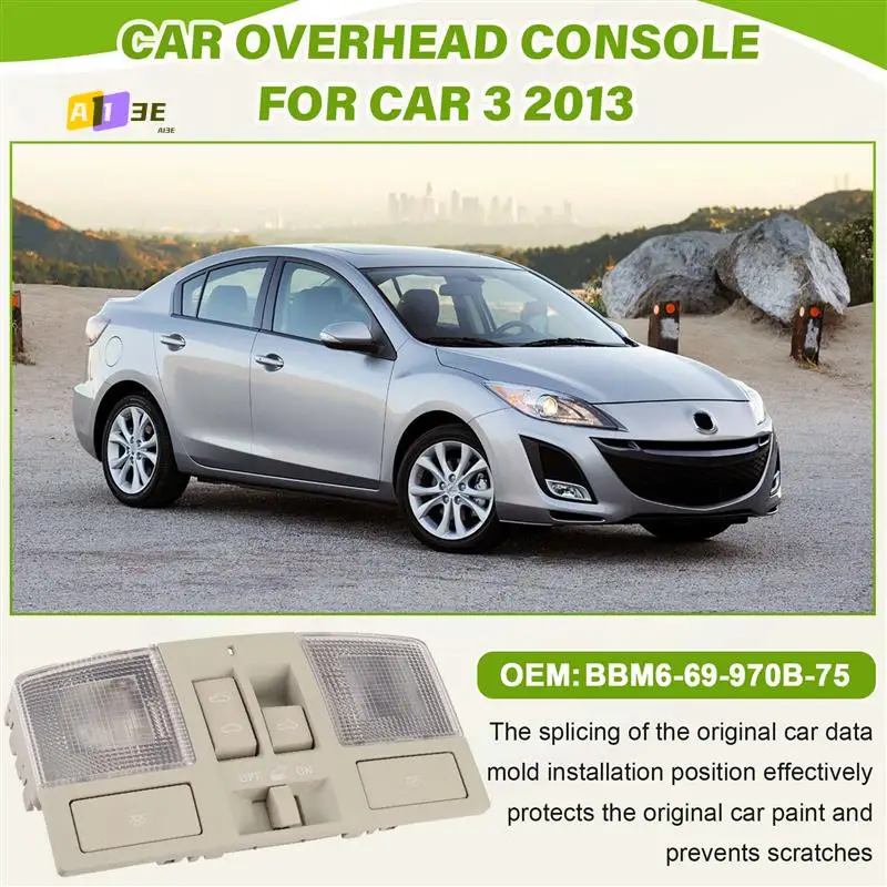 

A03E-автомобильная верхняя консоль в сборе, лампы для чтения на крыше с переключателем люка BBM6-69-970B-75 для Mazda 3 2010-2013