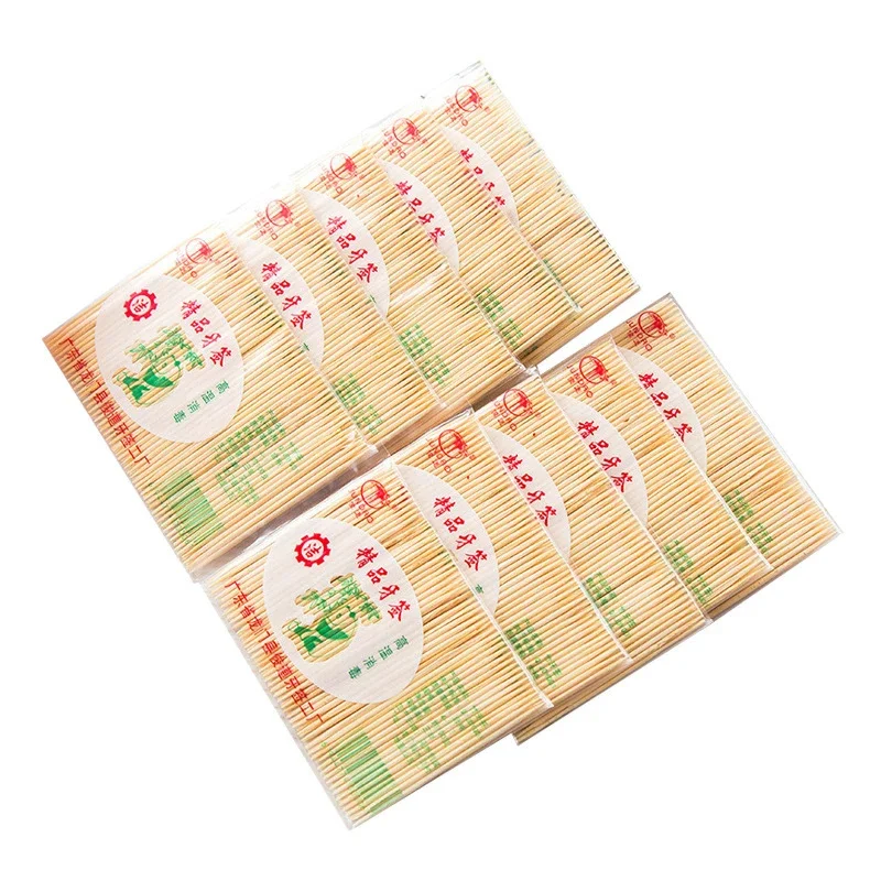 500 PCS of Natural Bamboo Toothpick Sturdy Wood Dental Bamboo Picks for Home Restaurant Hotel Products Toothpicks Tools