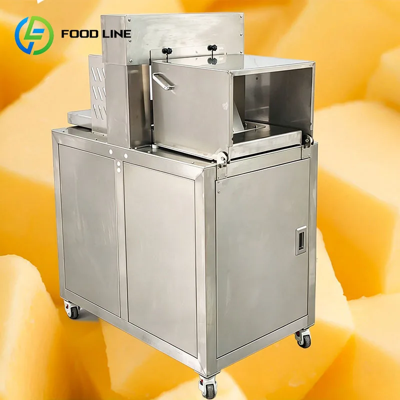Cheese Block Dicing Machine Cheese Cube Cutter for Tofu Ham and Mozzarella with Custom Strip Sizes Customized
