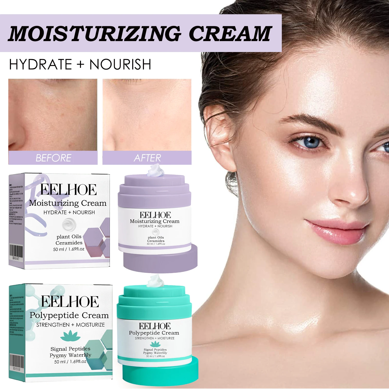 

Anti Aging Polypeptide Cream Moisturizing Face Cream Barrier Repair Firming Wrinkle Reducing Brightening Hydrating Skincare