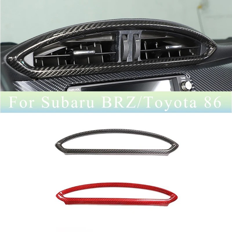 

For r Toyota 86/Subaru BRZ 2012-2020 Carbon Fibe Central Vent Car Central Control Air Outlet Panel Frame