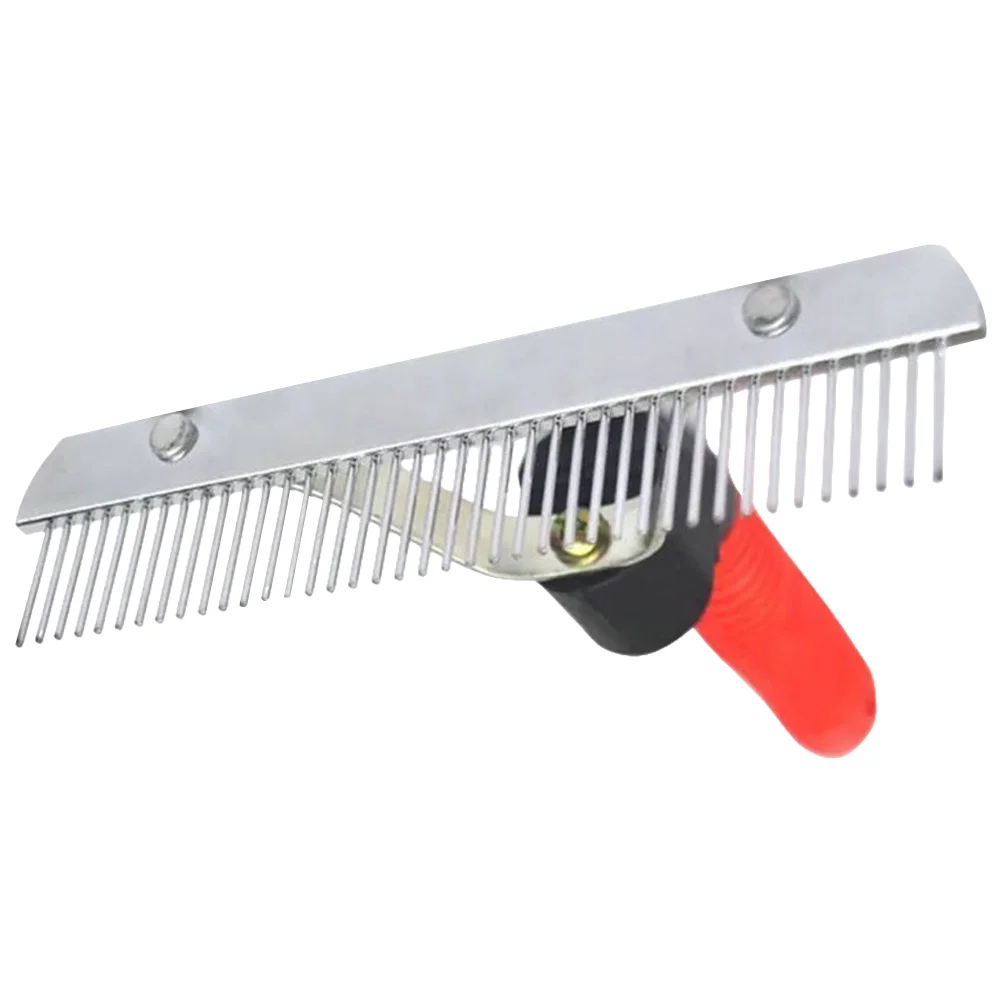 

Dog Shedding Rake Grooming Comb Rubber Handle Durable Pet Cleaning Brush Hair Remover Pet Hair Comb Dog Cleaning Brush