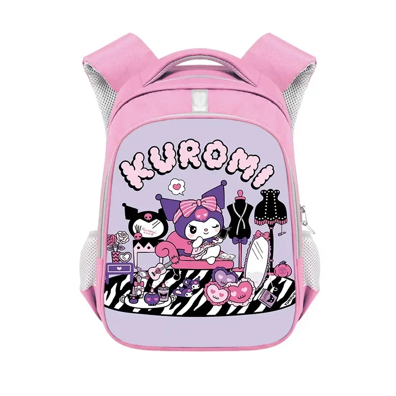 Kuromi plecak studencki z nadrukiem kreskówkowym tornister do szkoły podstawowej i gimnazjum chłopcy dziewczęta Anime Kawaii tornister z kreskówek