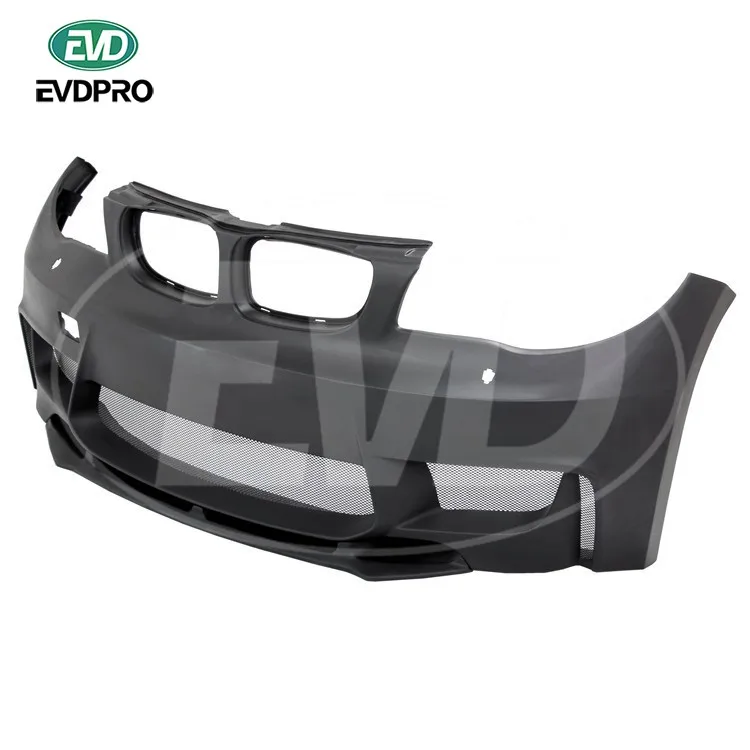 1M Style Glass Fiber Front Bumper for 2007- 2011 Bmw 1 Series E82 E88