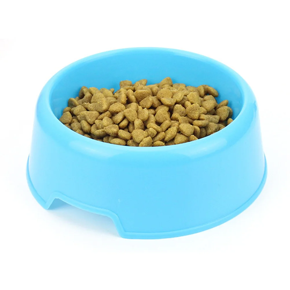 

2pcs Candy Color Pet Puppy Dog Feeding Bowl Dog Feeding Bowl Cat Puppy Plastic Non Food Dish Pet Drink Water Bowl Eating Feeder