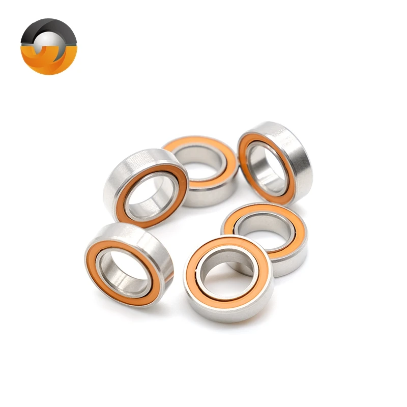 10PCS SMR148RS CB 8X14X4 mm Ceramic Bearing ABEC-7 Miniature RC Motor SMR148RS CB Ball Bearings Ceramic Si3N4
