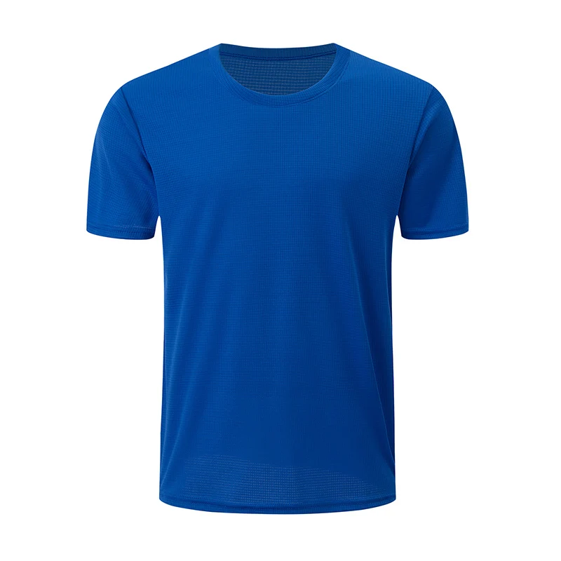 1/4 Piece Men's Summer Waffle Style Short Sleeved Casual Versatile Solid Color Round Neck T-shirt Comfortable Sports Sweatshirt