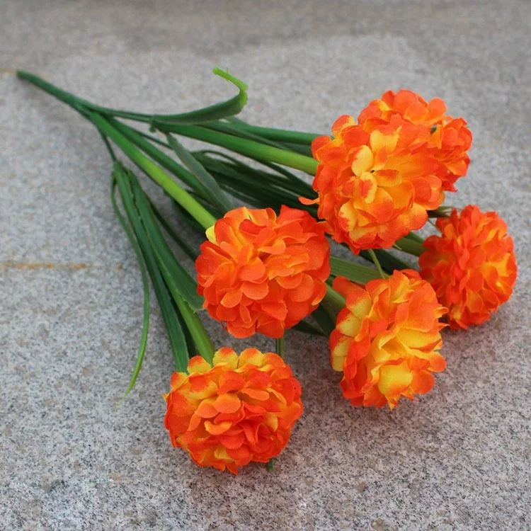 1 stücke 7-köpfe Künstliche Blume Simulation Hortensien Blume Zwiebel Ball Geformt Hochzeit Im Freien Hause Dekoration Fotografie Requisiten – Detail 6