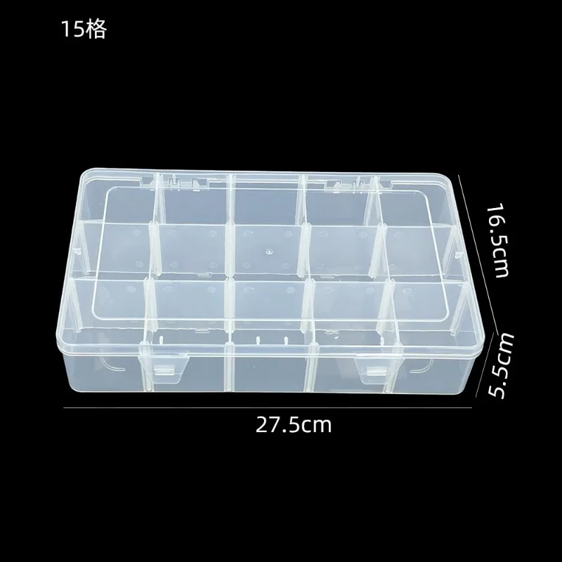 DIY Jewelry Storage Box Organizer Beads Craft Supplies Small Parts Multifunction Compartment Container Wardrobe Closet Craft