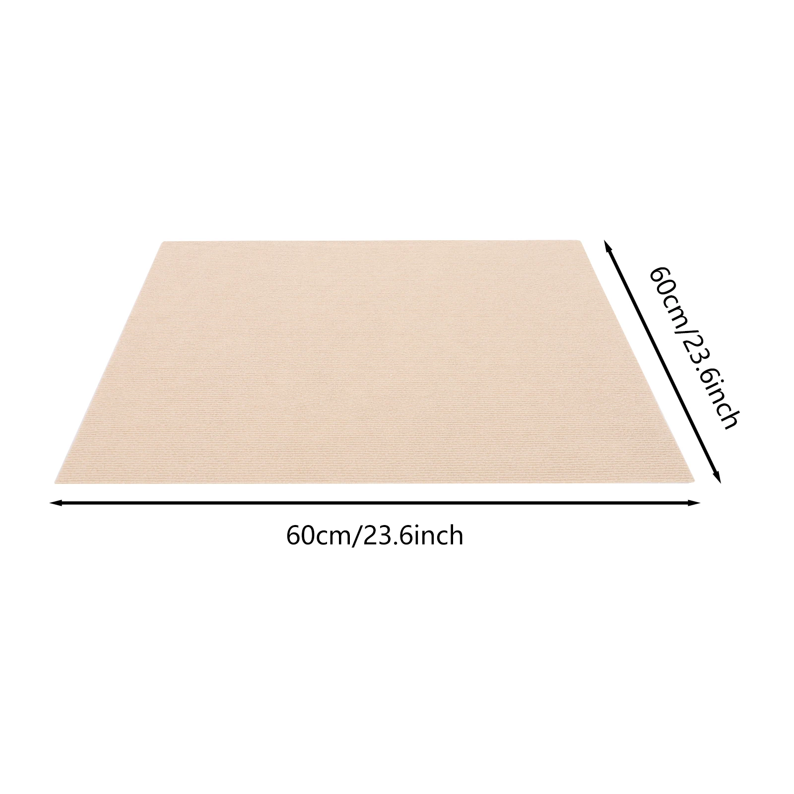 

20Pcs 23.6*23.6in Square Carpet, Peel& Stick Floor Carpet, Self-Adhesive Carpet Covering Area 7.2m²/77.5ft² for Corridors